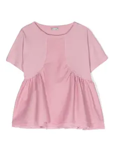 Футболка с оборками Il Gufo, розовый