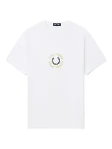 Футболка с круглым вырезом Fred Perry, белый