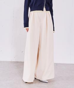 Цветные плиссированные брюки с поясом Archives, цвет Ivory