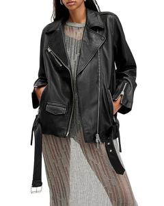 Кожаная байкерская куртка ALLSAINTS Billie, черный
