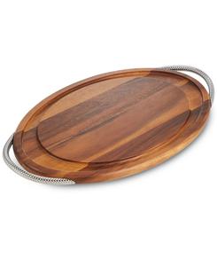 Разделочная доска из плетеного материала с ручками Nambé, Brown