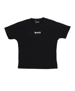 Футболка с логотипом, черно-белая, стильная, удобная. Disclaimer, черный