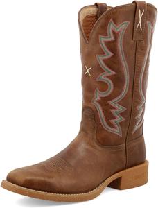 Женские ботинки Twisted X Tech X 11" с широкой квадратной ноской, с технологией CellStretch и Tech X, Roasted Pecan
