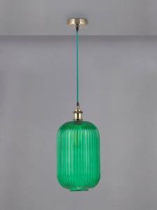 Потолочный светильник Varese с рифленым стеклянным плафоном Designers Guild, Green