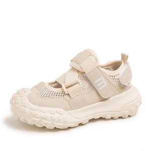 Нескользящие, дышащие, легкие, амортизирующие детские сандалии с низким верхом для детей от 3 до 7 лет SUPEREDGE, бежевый