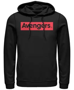 Мужская толстовка с капюшоном Marvel Avengers Classic Logo Fifth Sun, черный