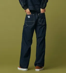 Комбинезон Lee, широкие брюки-карандаш/джинсы (унисекс)