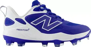 Женские формованные бутсы для софтбола New Balance Fresh Foam X VELO v4, цвет Royal/White