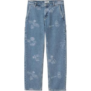 Джинсы Cotton с принтом Carhartt WIP, синий