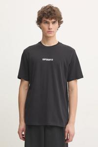 Хлопковая футболка Superdry, черный