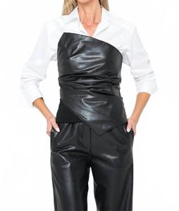 Женский топ Millicent в черно-белом цвете Jbq, черно-белый