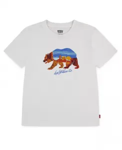 Футболка с коротким рукавом Big Boys Scenic Bear Levi'S, белый