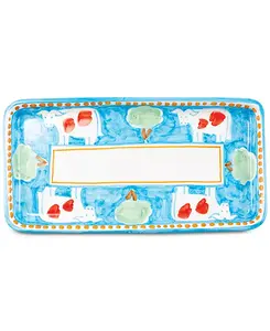 Прямоугольное блюдо Кампанья Vietri, aqua