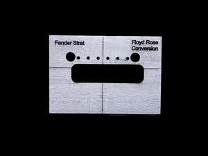 Unbranded Шаблон маршрутизации для конверсии Strat на Floyd Rose (4-частная углубленная маршрутизация для корпусов современных импортных Fender 2 1/16")