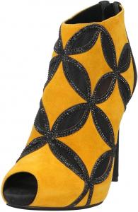 Женские босоножки с открытым носком FOWT, ботильоны на шпильке, украшенные стразами, с задней молнией, клубные, на все сезоны, размеры 4-16 США, Yellow