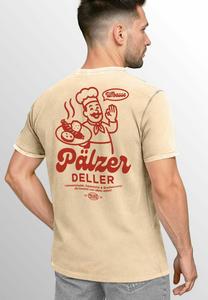 Футболка Neverless VINTAGE BACK DESIGN PFÄLZER, Natur/Beige