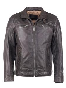 Кожаная куртка JCC 51195, коричневый