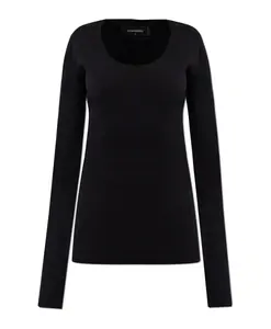 Топ с длинными рукавами Dsquared2, черный