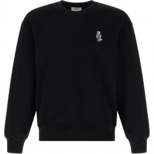 Толстовка из хлопка с вышивкой Fox Maison Kitsune, черный