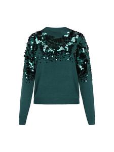 Женский свитер изумрудного цвета faina