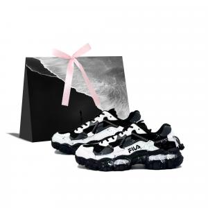 FILA Устойчивые к истиранию дышащие низкие кеды Casual Unisex Black & White