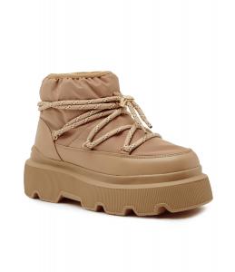 Зимние ботинки женские Inuikii на платформе, коричневый