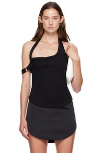 Майка с асимметричной пряжкой Courrèges, черный