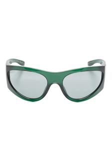 Gucci Eyewear солнцезащитные очки в прозрачной оправе, зеленый