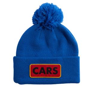 Детская шапка-бини Vice с помпоном Coal, Blue/Cars