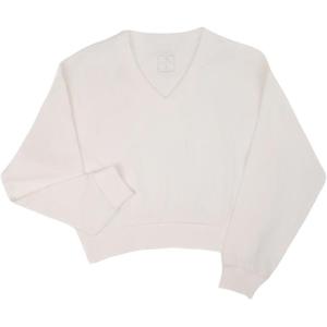 ANTA Свитшот-пуловер минималистичный топ Women's Papyrus White