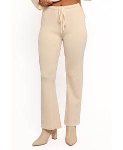 Женские трикотажные брюки Beeba в рубчик Petal and Pup, Cream