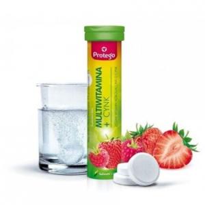 Protego Мультивитамины + Цинк Шипучие Таблетки 20 Штук Salvum