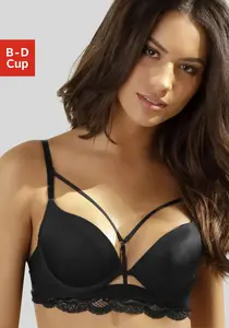 LASCANA Бюстгальтер-майка "Guilietta", с чашкой, сексуальное женское белье, черный