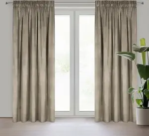 Штора ROSA коричневая 140X270 присборенная лента Eurofirany