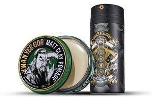 Матовый грязево-цитрусовый ароматизированный воск для укладки мужских волос, освежающий, стойкий KWAN YEE GOR