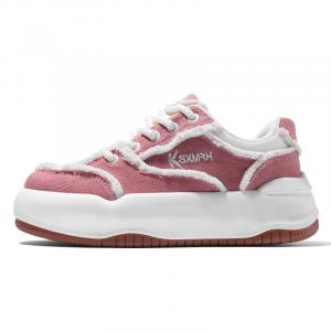 Низкие скейтбордистские кроссовки унисекс Double Star 88, розовый белый