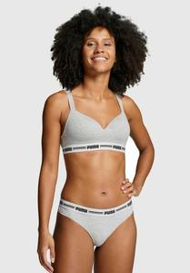 Трусы Puma SOFT GUMMIBUND LOGO 4ER PACK, Weiß/Grau Melange/White