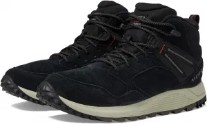 Мужские водонепроницаемые кожаные ботинки Merrell Wildwood Mid, черный