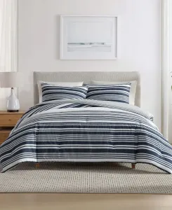 Комплект постельного белья «Побережье в полоску» Nautica, синий