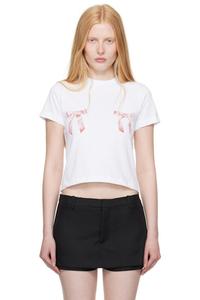 Белая футболка Ame с бантом Sandy Liang
