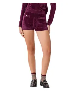 Шорты с мягким бархатным эффектом Kocca, красный