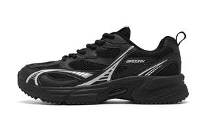 QIAODAN Низкие повседневные туфли Kaiyuan SE с противоскользящим и износостойким покрытием, мужские, черные, серебристые