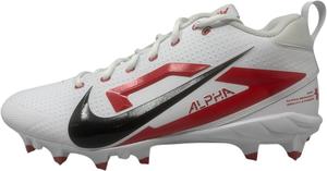 Футбольные бутсы Nike Alpha Menace 4 Varsity для мужчин, белый/черный/красный