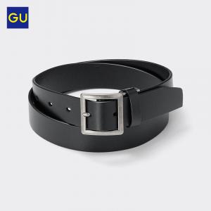 Ремень мужской GU регулируемый, черный
