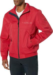 Мужская куртка-бомбер Tommy Hilfiger с чистым логотипом, Red