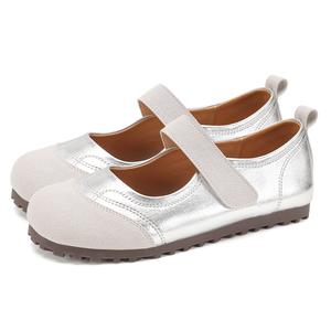 Балетки Мэри Джейн для женщин FOXER, бежевые