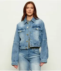 Джинсовая куртка cropped fit Gaëlle Paris, синий