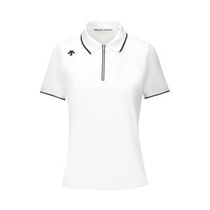 Женская поло для тренировок DESCENTE, ярко-белый