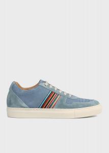 Кожаные кроссовки "Signature Stripe" Paul Smith, цвет Grayish Blue