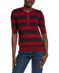 Минни Роуз хенли свитер из кашемировой смеси Minnie Rose, красный